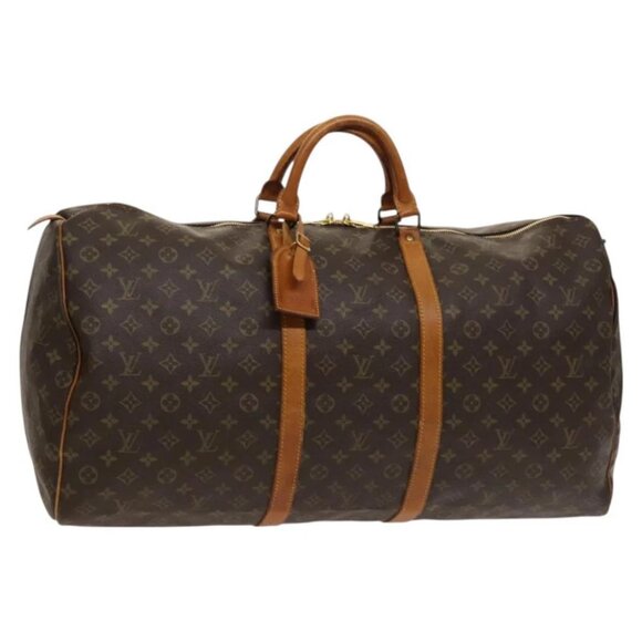 LOUIS VUITTON Monogram Keepall 60 Boston Bag Vintage - Picture 1 of 15